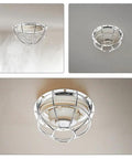 Rock Solid Heavy Duty Fire Sprinkler Head Protection Cage With Anti Theft Wire Mesh And Impact Resistant Shield For Tight Spaces And Garages 5.11 X 2.75 X 1.69 Inches 4 Pack top view on ceiling