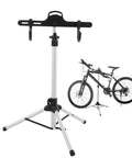 Heavy Duty Aluminum Bicycle Repair Stand With Adjustable Height And Non Slip Rubber Feet For Rock Solid Maintenance Stability And Zero Hassle Display Support In Your Garage, shown with bicycle.
