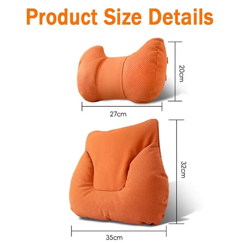 Ultra Plush Suede Memory Foam Neck And Lumbar Support Pillow Set Fits Mg Rides Quick Rebound Breathable Gray Road Trip Essentials That Keep Your Spine Feeling Fresh On Every Drive