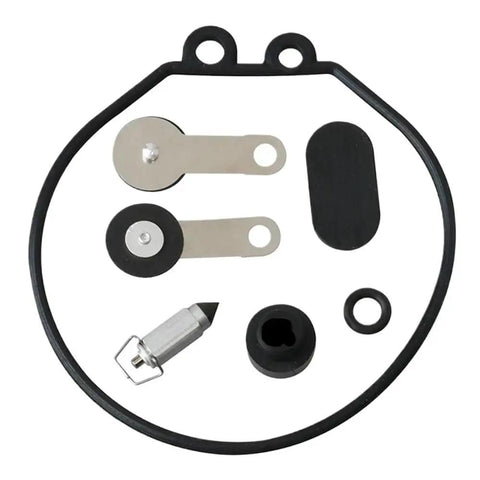 Heavy Duty Carburetor Kit For 2 Stroke Outboard Motor Fits 4HP 5HP 8HP Engines With Smooth Shifting Performance And Reliable Daily Maintenance Use At The Dock, black rubber gasket and metal parts
