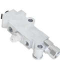 Bulletproof Aluminum Combination Proportioning Valve For Chevy And Gm Performance Builds No Sweat Brake Rework Plug And Play Disc To Drum Conversion 172 1353 And 172 1361 close-up of machined aluminum valve.