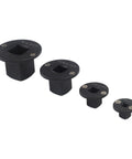 Ultra-Low Profile Socket Adapter Set With Impact Drivers Steel Hex Shank Kit For Auto Repair Tight Spaces 4 Piece Drive Reducing Tools black steel adapters