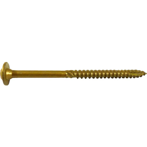14 X 4 Inch Exterior Coated Lag Screw Torx Star Drive Built Tough Heavy Duty Structural Screw With Modified Truss Washer Head For ACQ Treated Lumber Heat Treated Steel Triple Coated For Max Holding Power