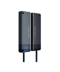 Through Beam Wide Area Fiber Optic Sensor Grating For Packaging Line Applications FWT32-59ML-50, side view, industrial sensor.