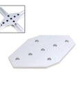 7 Hole Cross Joining Plate For V Slot Extrusions Corner Bracket Connects Up To Four Sections Beefy Durable Joint Plate