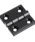 Rotating Concealed Hinges For Doors And Cabinets, Black Butt Hinge Made From Zinc Alloy, 50mm, shown from top view