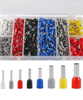 1250 Pieces Assorted Wire Ferrules and Insulated Copper Crimp Connectors Kit AWG 22 to 10 in organized box