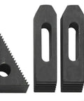 M6 Clamp Kit Set for 3 Inch and 4 Inch Rotary Tables, Rock Solid Workholding Clamps for Milling, Drilling and Engraving, Precision Metric T Slot Clamp Set, black metal parts