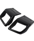 Pair of black coated stainless steel exhaust trims, Rear Bumper Exhaust Tube Trim Kit For Range Rover Evoque 2010 2018 Compatible With Land Rover
