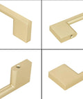 Close-up of Brushed Gold Cabinet Pulls 3 Inch 76mm Two Pack, showing sleek, modern handles for cabinets and furniture.
