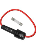 Heavy Duty Inline Fuse Holder Compatible With Standard 6X30Mm Miniature Glass Tubes Includes A Damn Reliable 3Amp Glass Fuse for wiring.