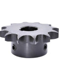 Solid 10 To 20 Tooth Industrial Drive Sprocket Wheel For 08B Chain Made From Tough 45# Steel With Keyway Bore Options Like 14mm And 15mm.