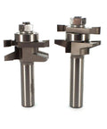 Pro-Grade Carbide-Tipped Straight Stile And Rail Router Bit Set With 7/8 Inch Cutting Length, 1/2 Inch Shank, 3/8 Inch Reveal