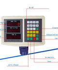 Legit Heavy Duty Platform Scale With 660 Lb Capacity control panel showing LED display, buttons for unit price and amount, designed for precise measurements.