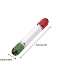 Double End Aluminum Alloy Go No Go Gauge Holder For Plug Gauge Durable Industrial Tool Accessory For Workshop With Adjustable Clamp Range 3 To 4 mm Built Tough For Precision Calibration And Quick Gauge Changes with red and green caps