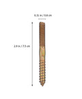 50 Pcs Self Tapping Hanger Bolts Double Headed Carbon Steel Fasteners, 2.9 in length, for Wood Furniture Joints DIY Projects.