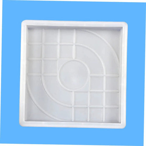 Easy To Use Reusable Concrete Stone Mold For DIY Garden Pathways Breeze Through Creating White Stepping Stones For Patios Walkways And Driveways Cement Brick Mould To Build Durable Backyard Paths, square plastic mold in white