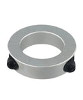 Double Split Shaft Clamp Collar 45mm 60mm Fits Drive System Secure Anti Rust Lock No Tools Needed Easy Install Fits Hard Soft Shaft Types Built Tough For Heavy Duty Use In Shop Or Garage Ensuring Best Performance And Totally Nails The Job Done. 45mm carbon steel split shaft collar with black set screws