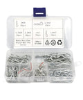 Must Have Heavy Duty 100 Pcs Carbon Steel Zinc Plated Hitch Pin Clip Set With Storage Box 6 Sizes From M1 To M2.5