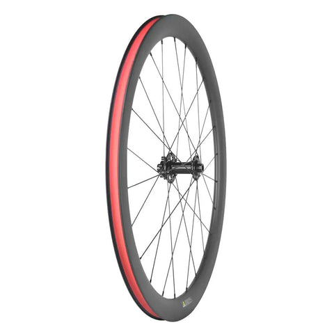 Carbon Gravel Wheelset 700C Tubeless Disc Braking 45mm Depth Center Lock Thru Axle 12x100 And 12x142 Toray T700 Full Carbon UD Matte 1670g Per Pair