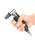 Heavy Duty Pneumatic Die Grinder With 90 Degree Right Angle Air Inlet For Tough Metal Polishing and Quick Corner Edging, hand-held design.