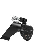 Built Different Hydraulic Torque Wrench With One Inch Square Drive And Auto Pump Handle For Shop Techs Chasing Exact Bolt Specs Featuring Anti Backlash Hook And High Speed Double Acting Performance, side view.
