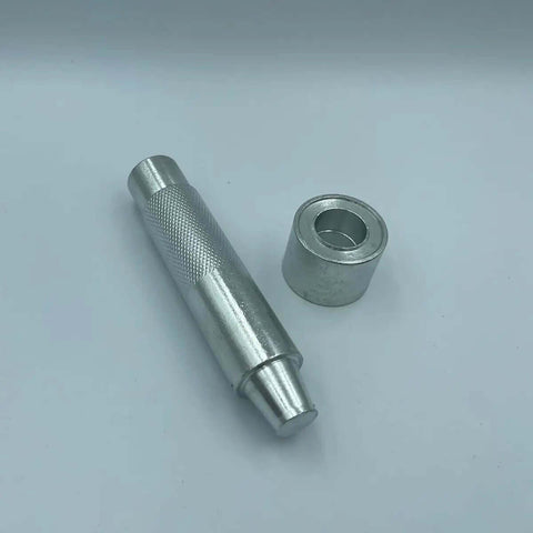 Pro Grade 17mm Eyelet Setter Tool And Die Punch Kit with durable steel design for DIY leathercraft and fabric crafting projects.