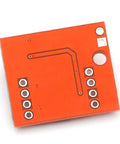 Back view of Mini L298N 2 Channel H Bridge DC Motor Driver Board With MX1508 Chip for electric projects and smart car robot drives.