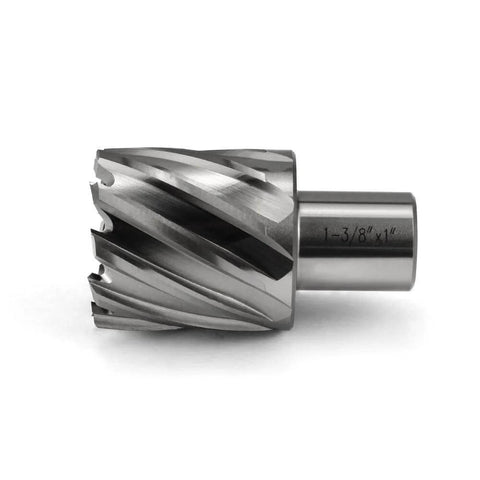 Side view of JESTUOUS annular cutter, 1-3/8 in diameter, 3/4 Weldon shank