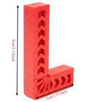 90 Degree Positioning Squares L Shaped ABS Right Angle Clamps 3.15 Inch Precision Locator For Woodworking Projects Like Picture Frames Cabinets And Box Gluing Pro Grade Handy Tool. Red ABS L-shaped right angle clamp, 3.15 inch, 4-pack corner locator for woodworking
