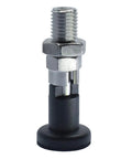 Stainless Steel Indexing Plunger M16 With Self Locking Knurled Knob And Hex Socket Drive, spring loaded positioning pin side view.