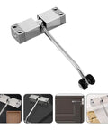 DIY Friendly Automatic Door Closer With Easy Install For Home Dorm And Mall Use Self Closing Door Controller in silver aluminum