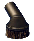 Generic 35mm Dust Brush Attachment For Vacuum Cleaners Fits Miele G And S Series Models in black finish, angled view