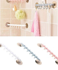 No Drill Hassle Self Adhesive Towel Rack Wall Mount Hook With Hella Strong Grip For Bathroom Kitchen And Living Room Totally Rad Space Saving Storage Solution Smooth Finish with 3 color options.