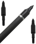 Carbon Steel Archery Tips 150 Grain Arrowheads 12 Pack 48x8mm Black Jacket Arrowheads close-up view