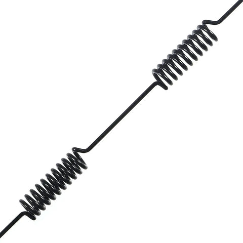 Close-up of coil component from Four Pack Police Scanner Antennas 20 to 1300MHz HF VHF UHF BNC Male For Scanners 7dBi Gain 50 Ohm 3M Cable.