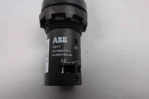 Front view of 3-Position Selector Switch Single Unit, 300 V AC panel mount rotary control, heavy duty industrial operator, durable metal housing.