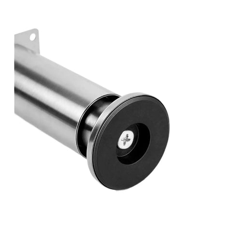 Close-up of Height Adjustable Stainless Steel Furniture Feet Set of 4 for cabinets sofas and desks, showing round base and screw