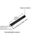 Diagram of High Pressure Airgun Cylinder Barrel For Hatsan Long Bull Boss Fit 9.1 Inch Black Tube With Hidden Fill Probe And Built In Gauge.