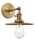 Industrial Vintage 1 Light Wall Sconce With 7.9 Inch Metal Shade Antique Vanity Light With On Off Switch E26 Bulb Compatible