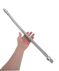 Badass Heavy Duty SS Braided Metal Air Hose Industrial Compressor Heat Resistant To 750 Degrees Fahrenheit High Pressure Endurance 450 Psi Flexible Install Adapting Tight Spaces Perfect For Pneumatic Tools Built Tough Go Hard Without Failures Ever, stainless braided hose with fittings in hand