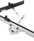 Aluminum Miter Bar Clamp Tool Slider For Table Saw Gauge Rod T Slot Track Rail 300mm Red with precision angle markings