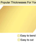 Brass Shim Stock Assortment Set For DIY Pros, showing 8 thicknesses, easy to bend and cut, ideal for precise metalworking projects.
