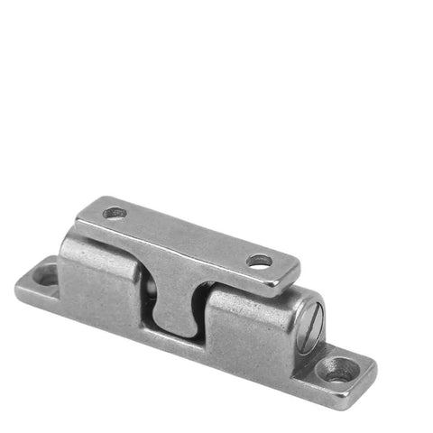 Close-up of Stainless Steel Ball Tension Catch 70mm for Ship Yacht RV Doors and Cabinets, marine-grade corrosion-resistant latch