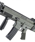 Scar L Licensed Full Size Spring Powered Airsoft Rifle with Manual Cocking featuring tactical rails and realistic design