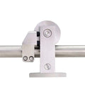 Stainless Steel Sliding Barn Door Hardware Kit 10 Foot Track For Double Doors Includes Two 1525mm Rails Heavy Duty Indoor Outdoor Ready