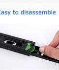 Close-up of hand demonstrating easy disassembly of Soft Close Drawer Slides 3 Fold Full Extension Ball Bearing Rails 12 Inch Stainless Steel Cabinet Slides Quiet Side Mount Hardware For Cabinets And Furniture Smooth Glide Low Noise.