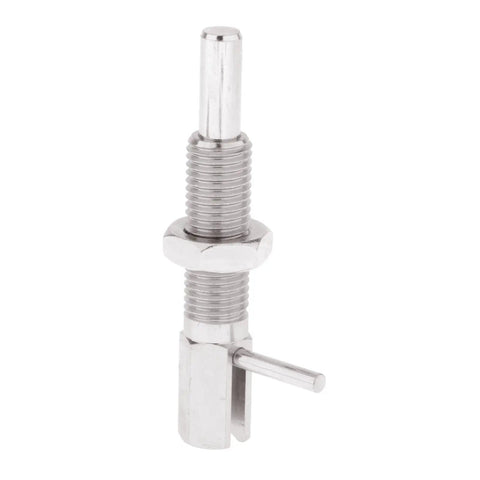 Heavy Duty Retractable Indexing Spring Plunger With L Handle And Nut Precision M16 Replacement Pin, stainless steel, used for secure locking.