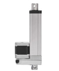 Quiet Linear Actuator With NEMA 17 Stepper Motor Drive 50mm To 1000mm Stroke Push Rod, side view, metal casing