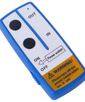 Wireless remote control for Rock Hard 3500 Lbs Winch for ATVs and UTVs, featuring ON/OFF switch, compact design.